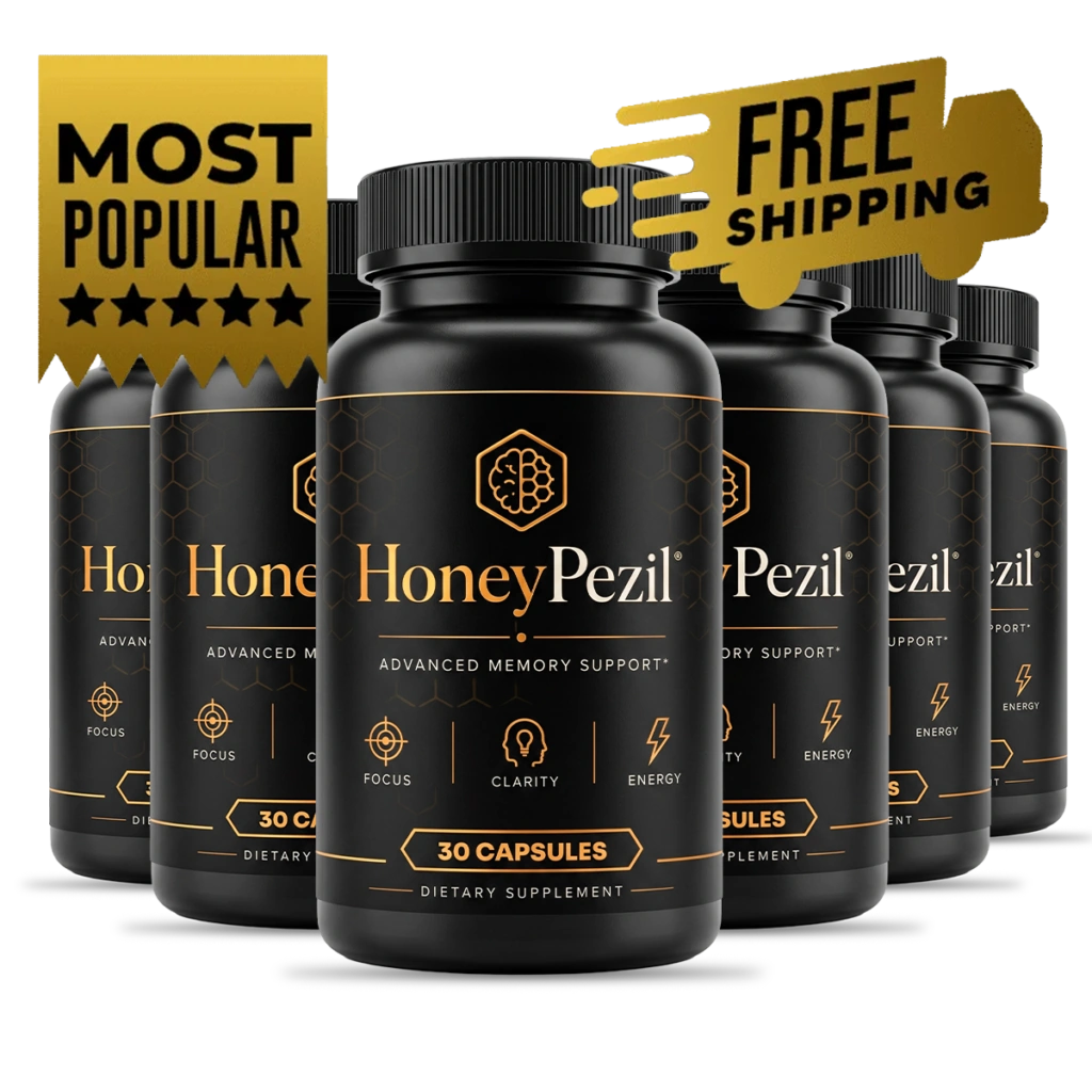 HoneyPezil 6 bottle pack – 180 day supply best value at $49 per bottle